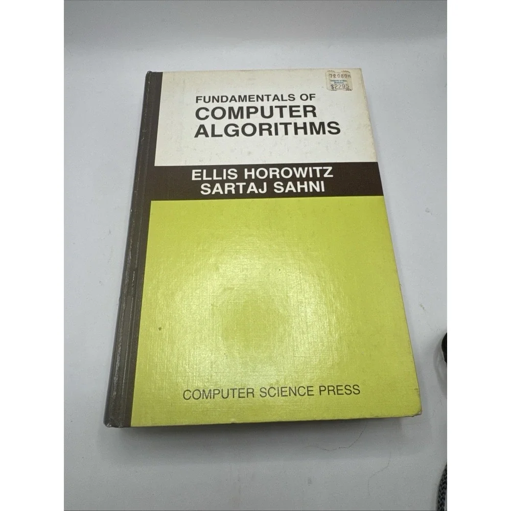 FUNDAMENTALS OF COMPUTER ALGORITHMS By Horowitz 1978